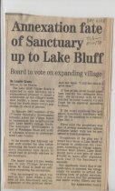 Annexation Fate Of Sanctuary Up To Lake Bluff